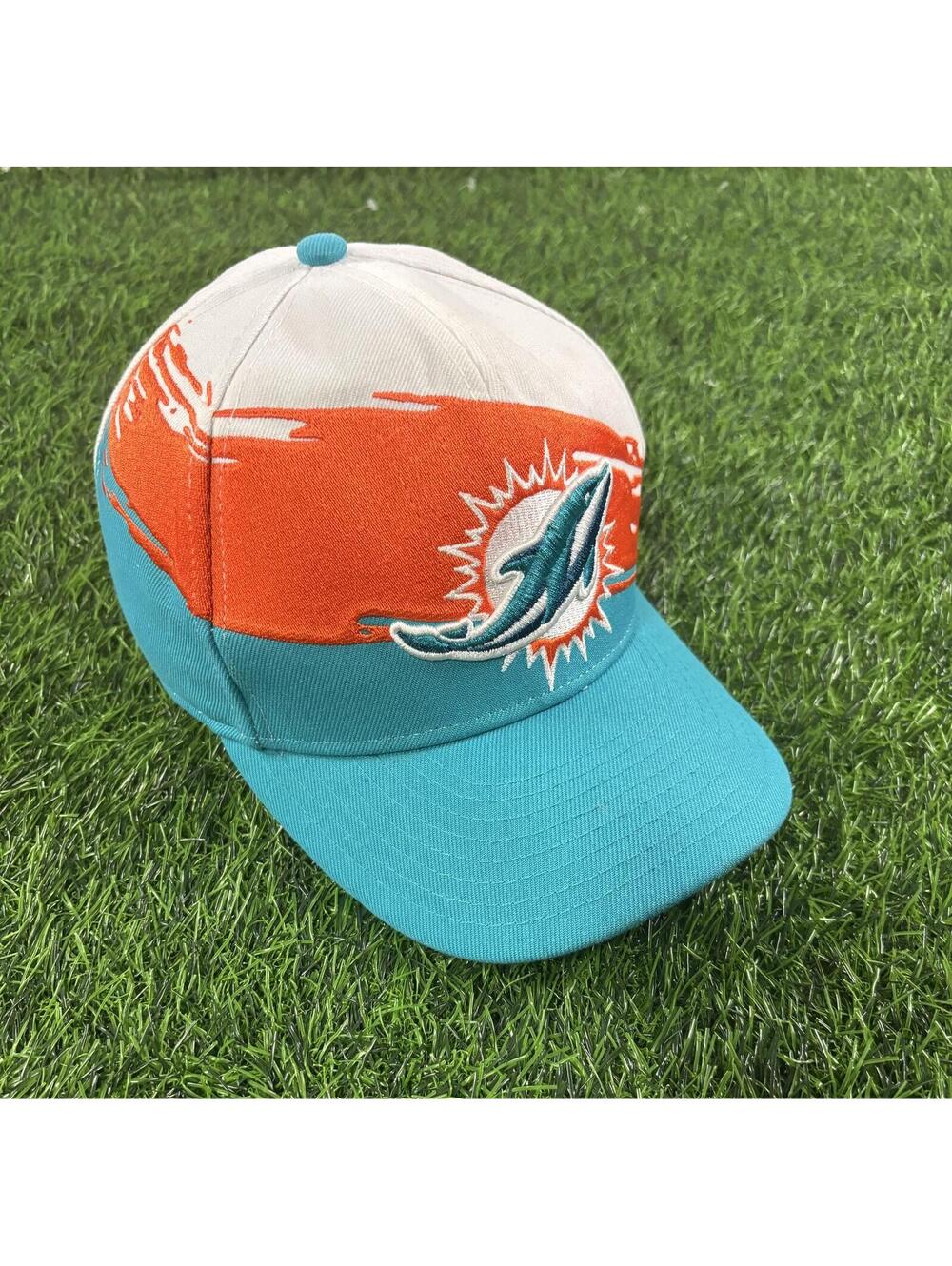 Vintage Style Splash New Era Miami Dolphins NFL 9FIFTY Snapback Hat